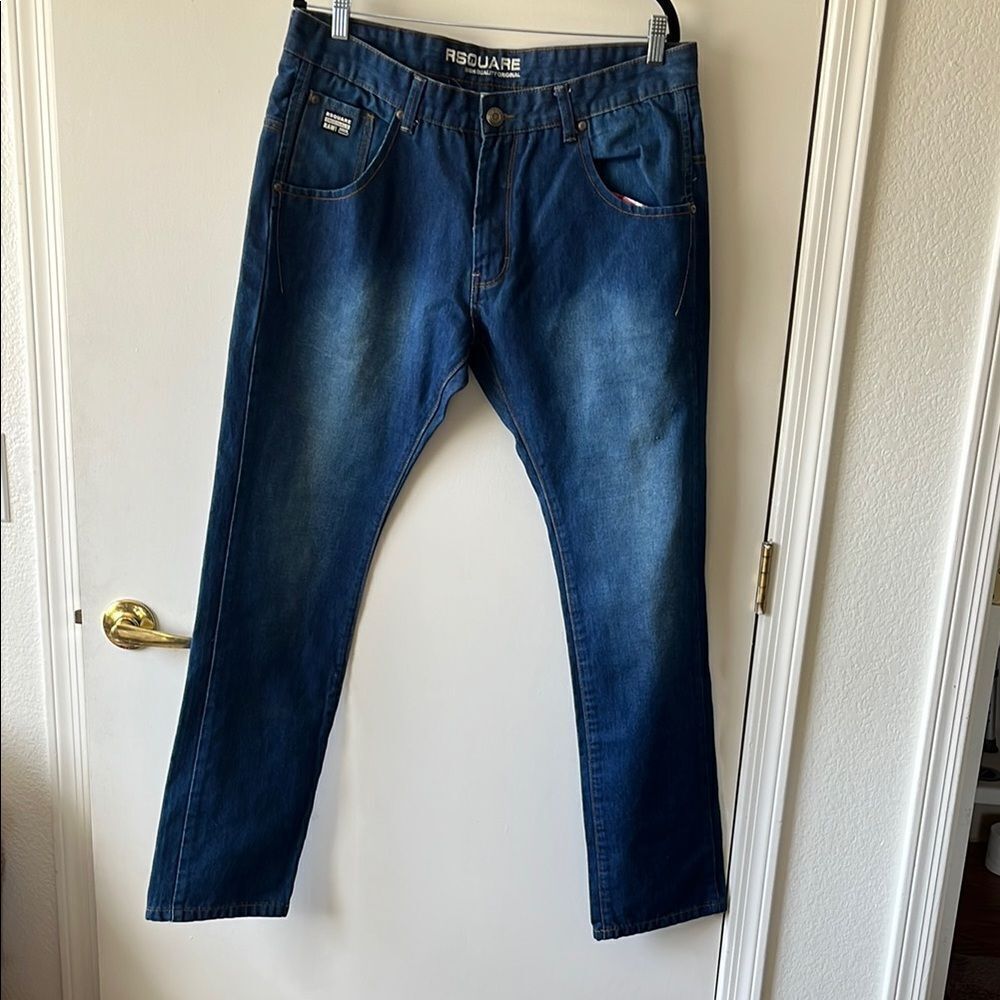 RSQ Men's Straight Jeans - Blue